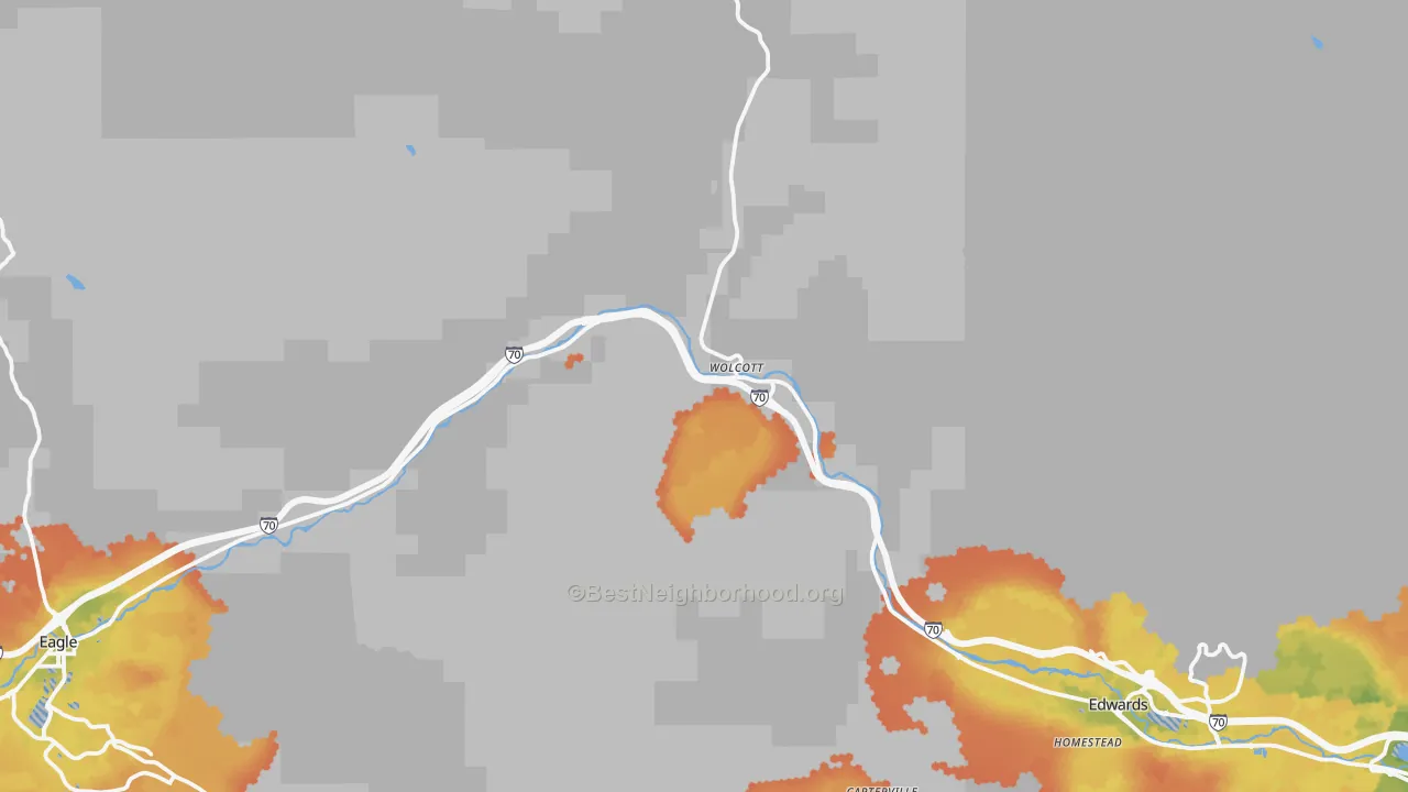 Bike Grade map of 81655, CO