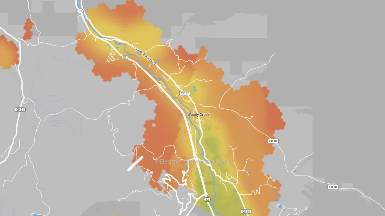 Bike Grade map of 81656, CO