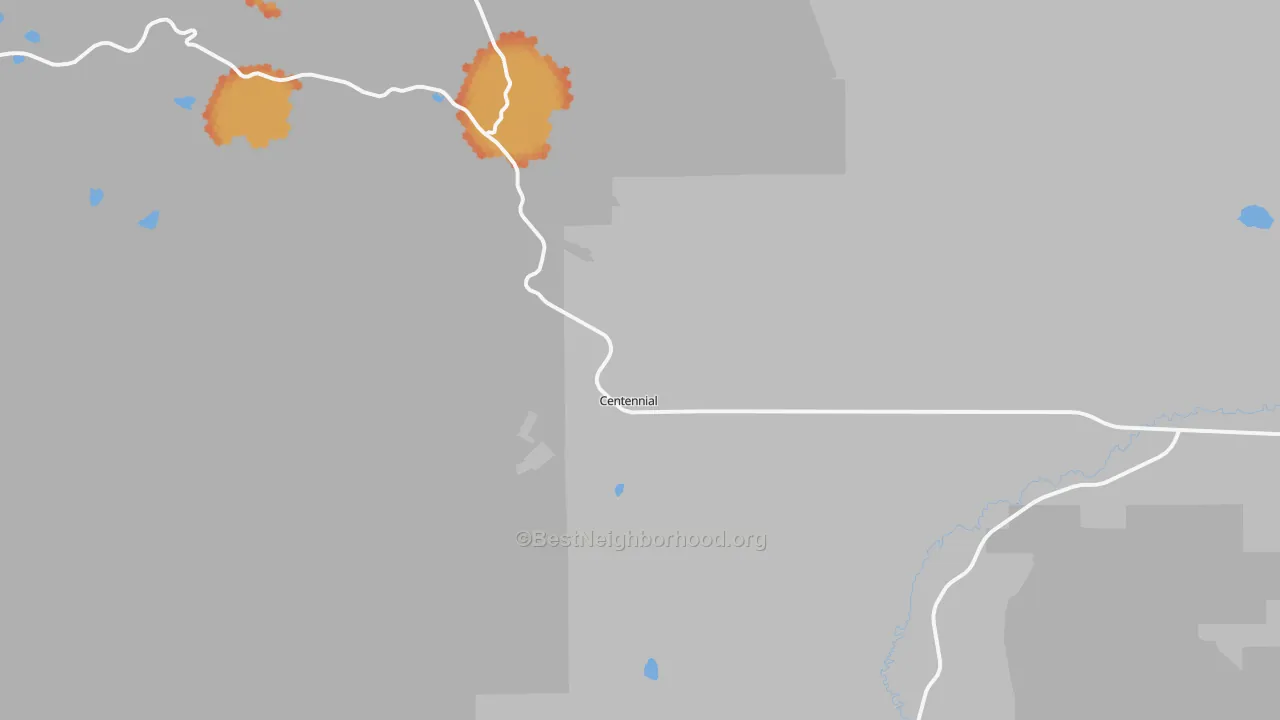 Bike Grade map of 82055, WY