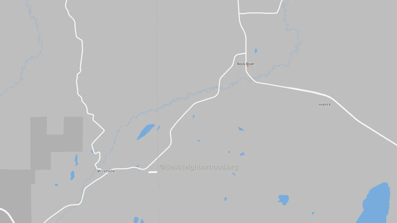 Bike Grade map of 82083, WY