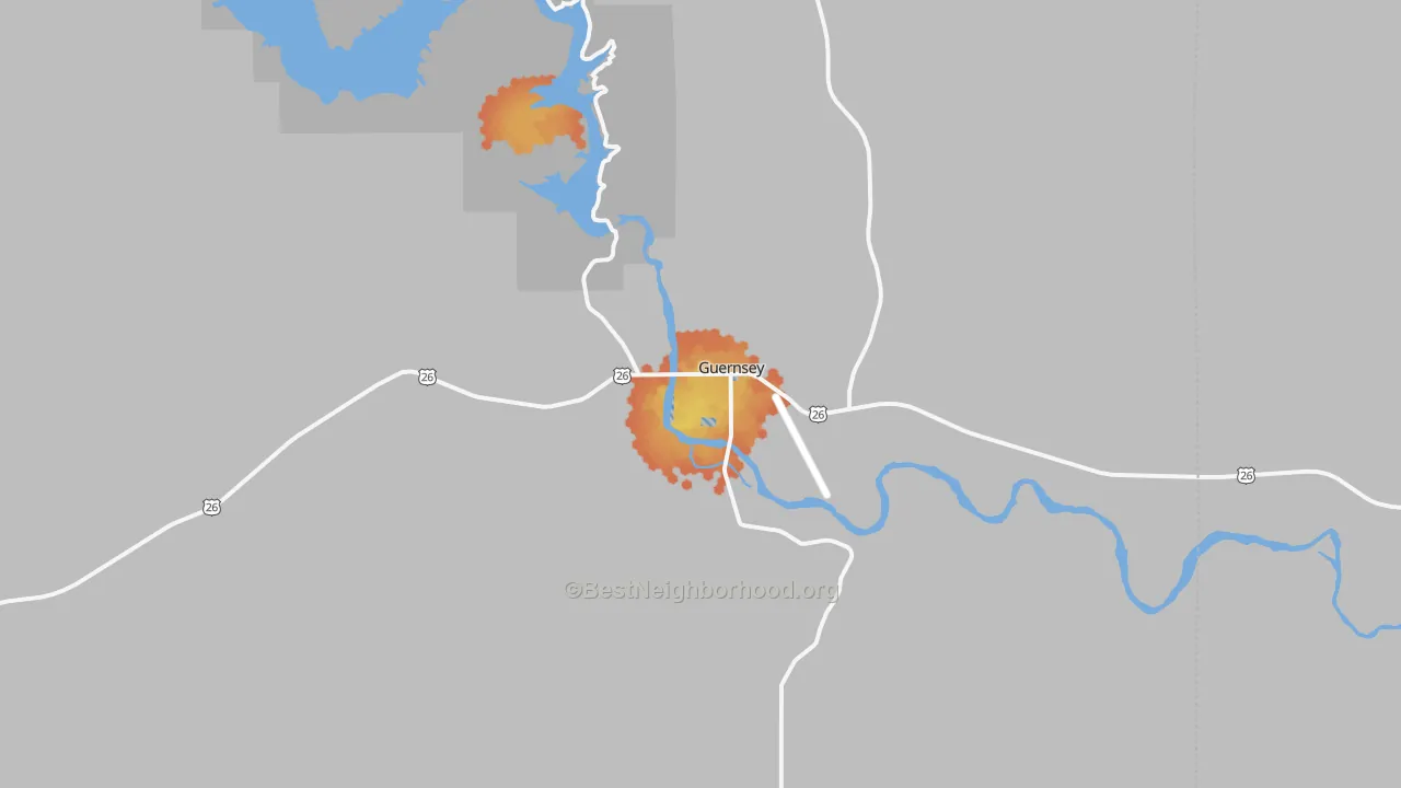 Bike Grade map of 82214, WY
