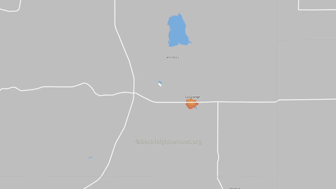 Bike Grade map of 82221, WY