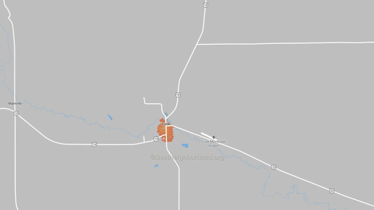 Bike Grade map of 82225, WY
