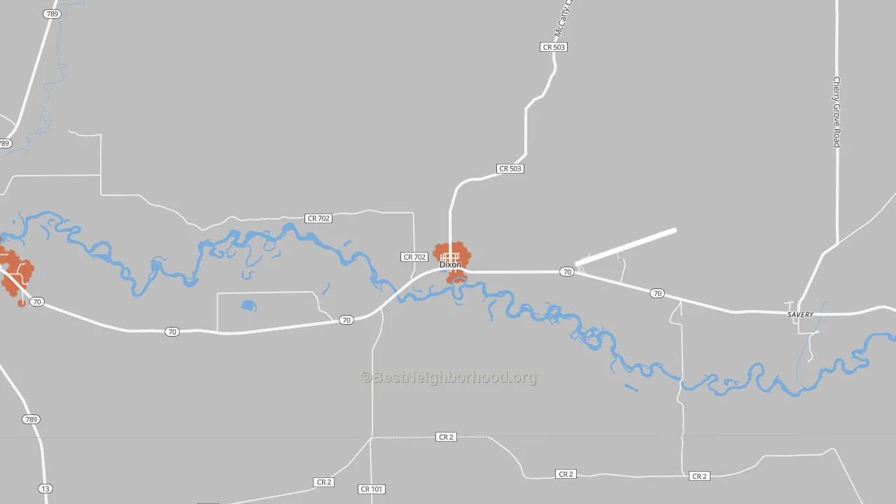 Bike Grade map of 82323, WY