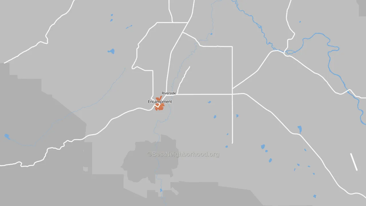 Bike Grade map of 82325, WY