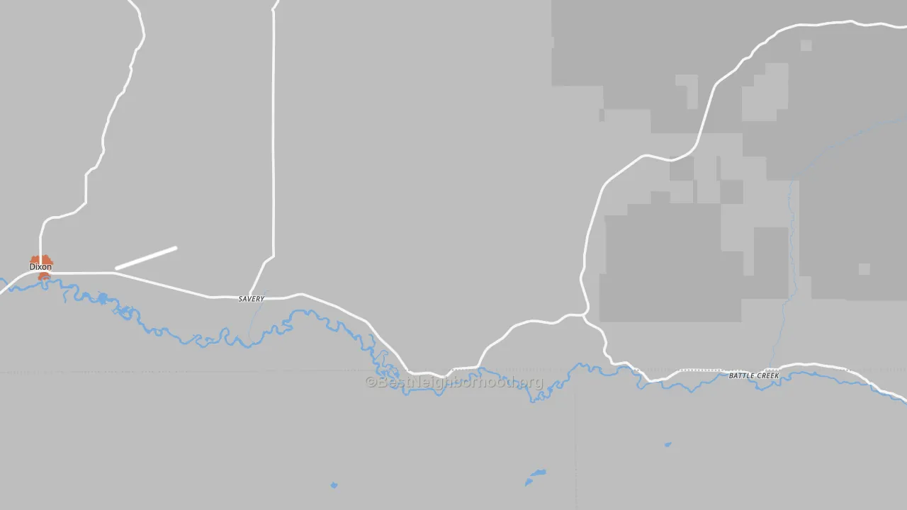 Bike Grade map of 82332, WY