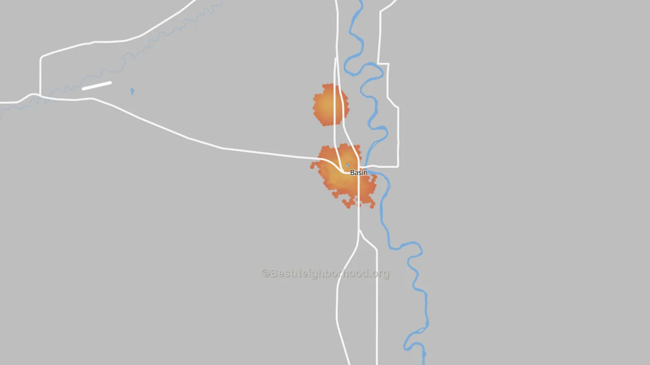Bike Grade map of 82410, WY