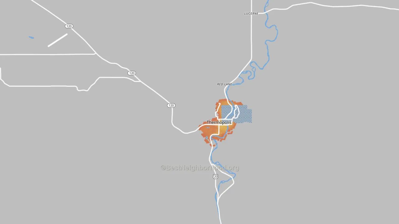 Bike Grade map of 82443, WY