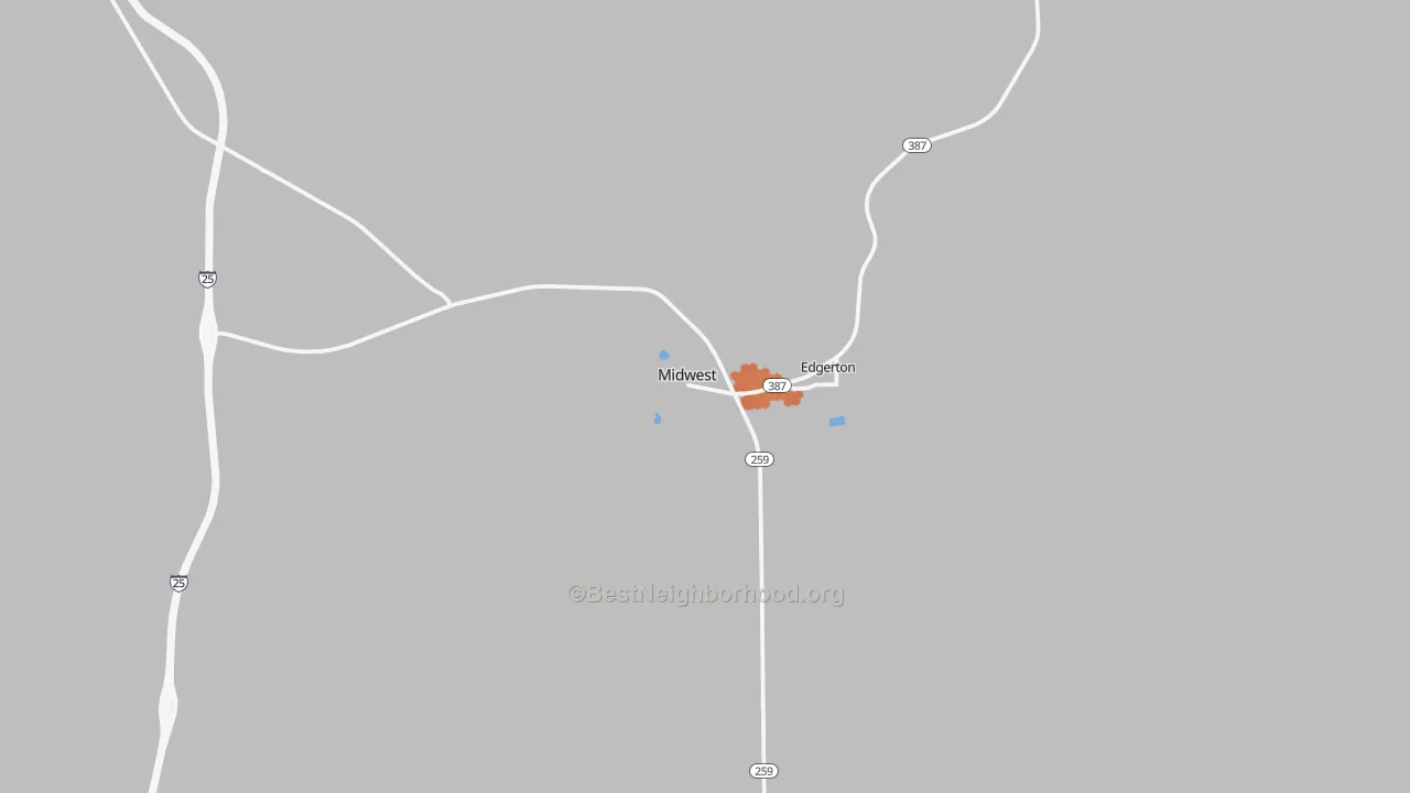 Bike Grade map of 82643, WY