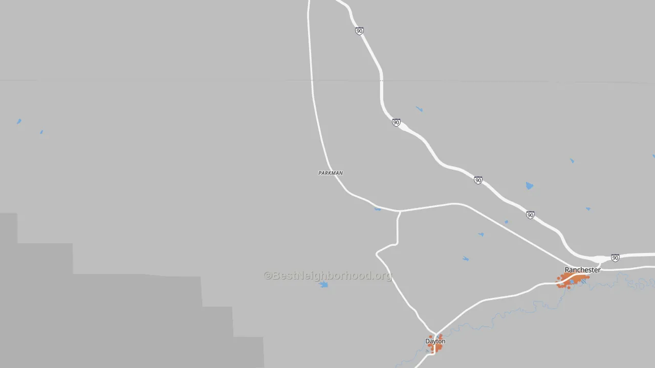 Bike Grade map of 82838, WY