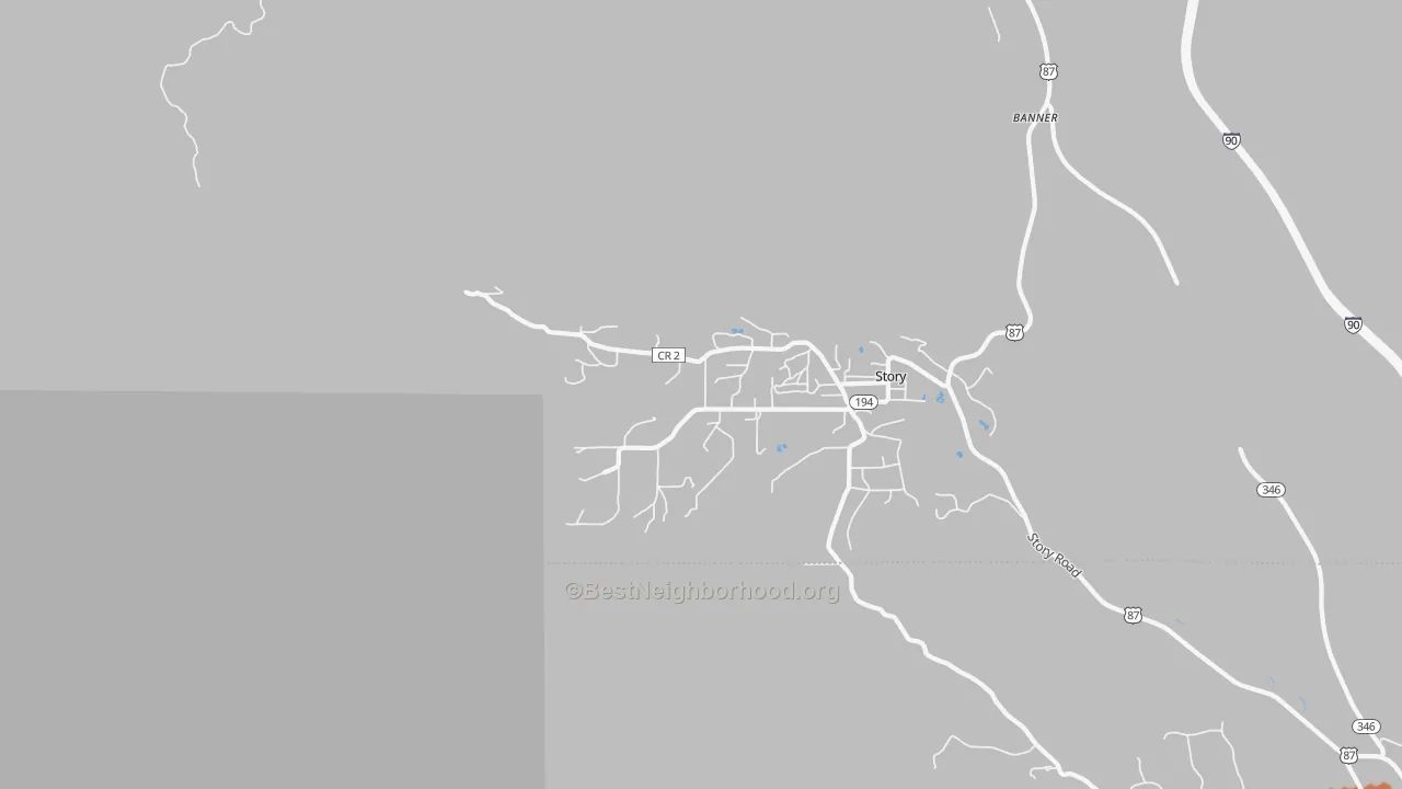 Bike Grade map of 82842, WY