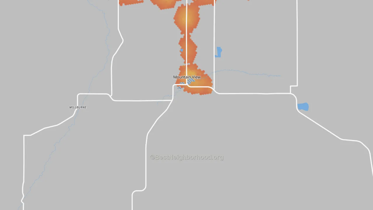 Bike Grade map of 82939, WY