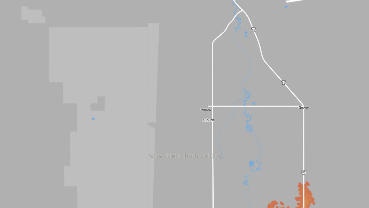 Bike Grade map of 83111, WY