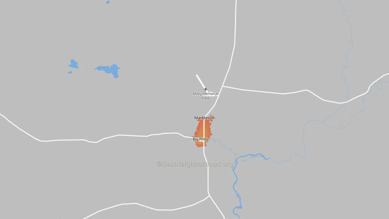Bike Grade map of 83113, WY