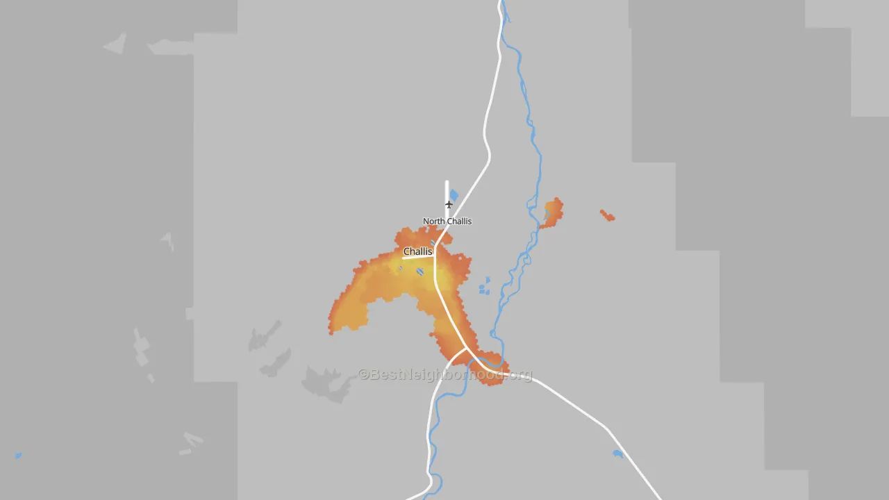 Bike Grade map of 83226, ID