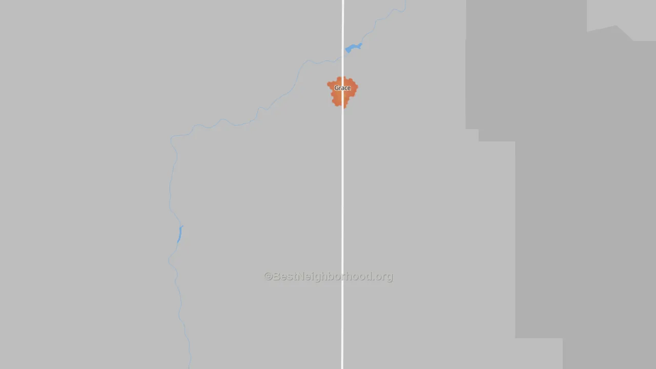 Bike Grade map of 83241, ID