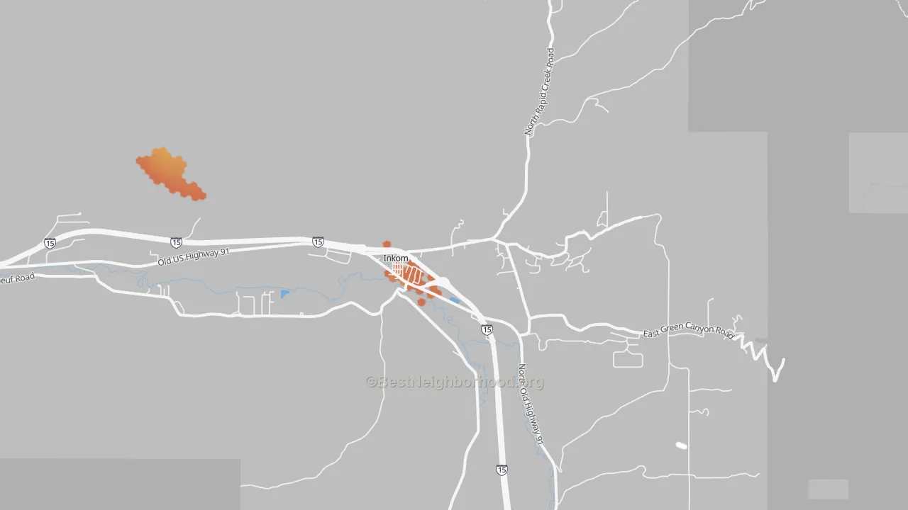 Bike Grade map of 83245, ID