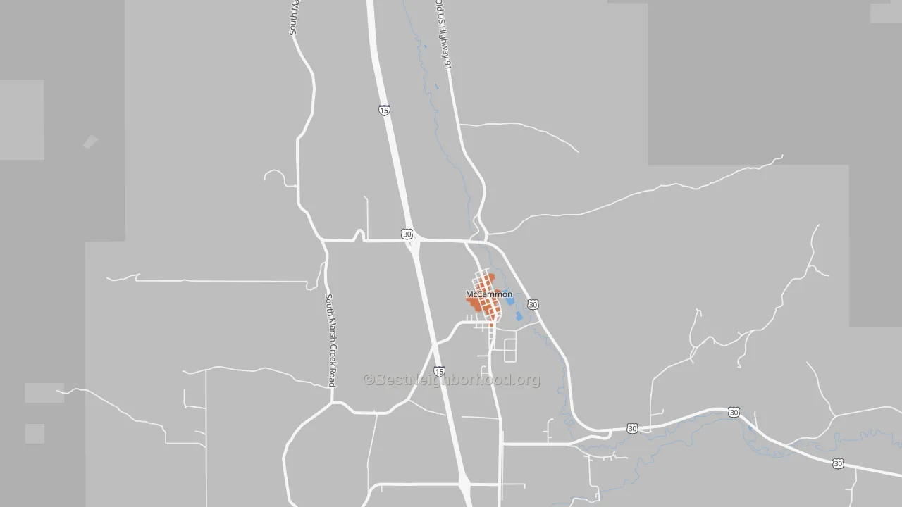 Bike Grade map of 83250, ID