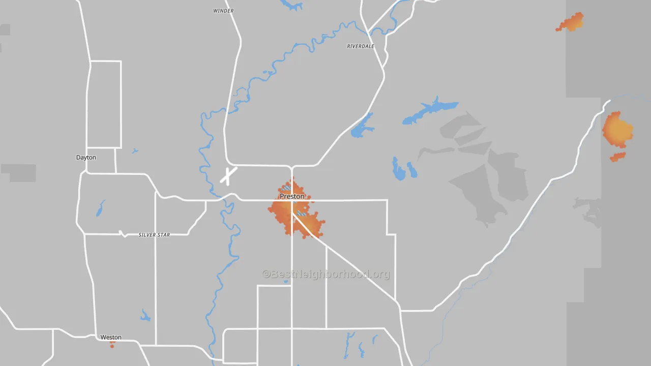 Bike Grade map of 83263, ID