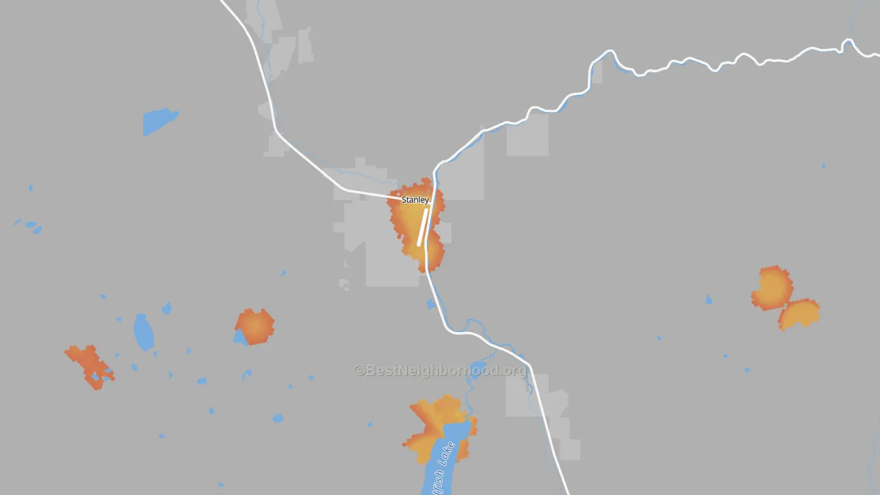 Bike Grade map of 83278, ID
