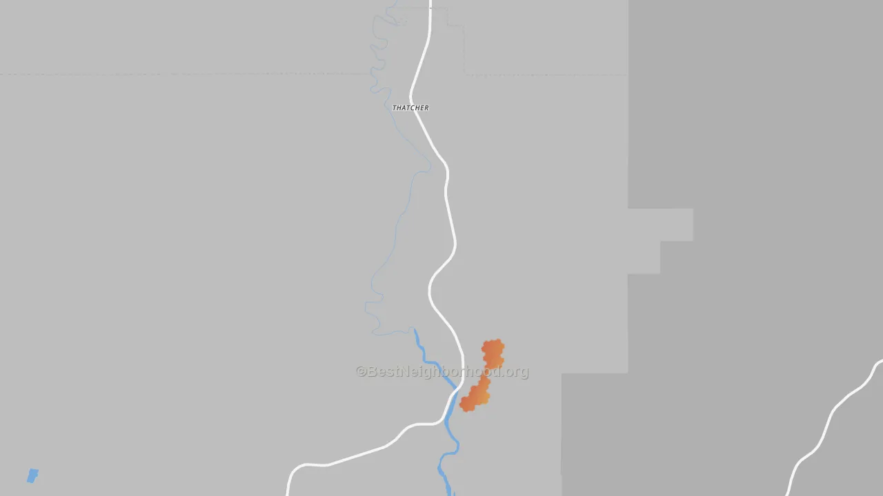 Bike Grade map of 83283, ID