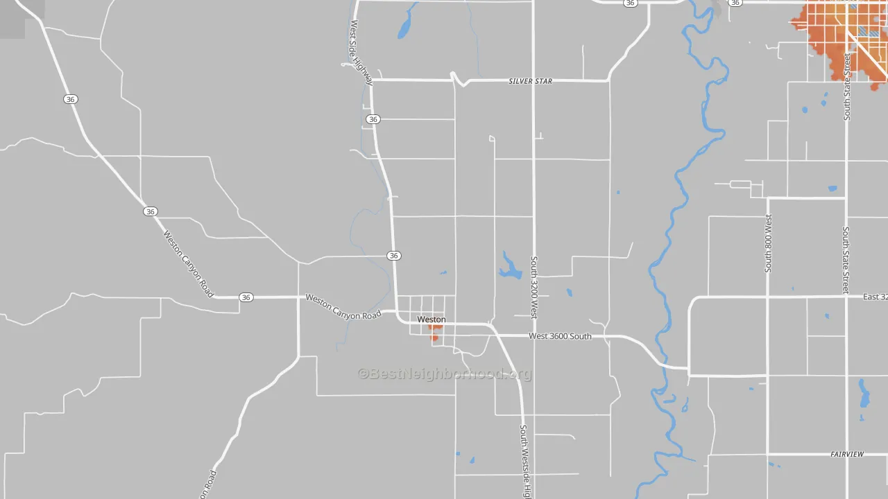 Bike Grade map of 83286, ID