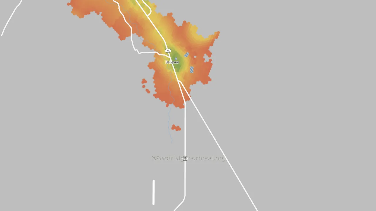Bike Grade map of 83313, ID