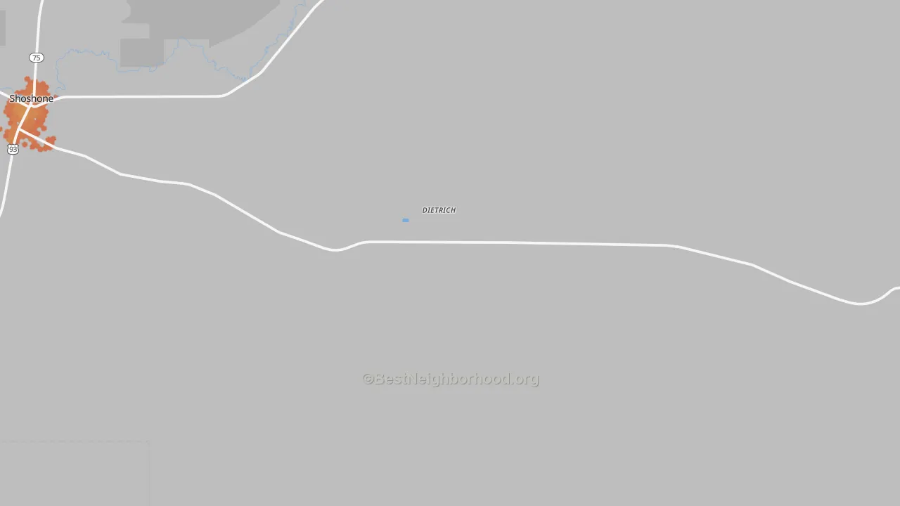 Bike Grade map of 83324, ID