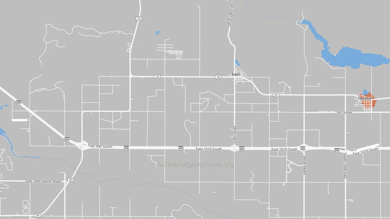 Bike Grade map of 83325, ID