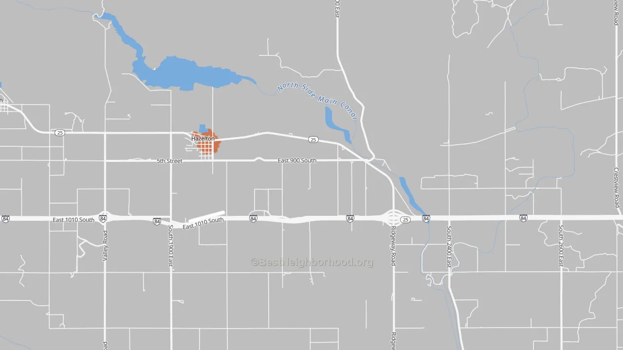 Bike Grade map of 83335, ID