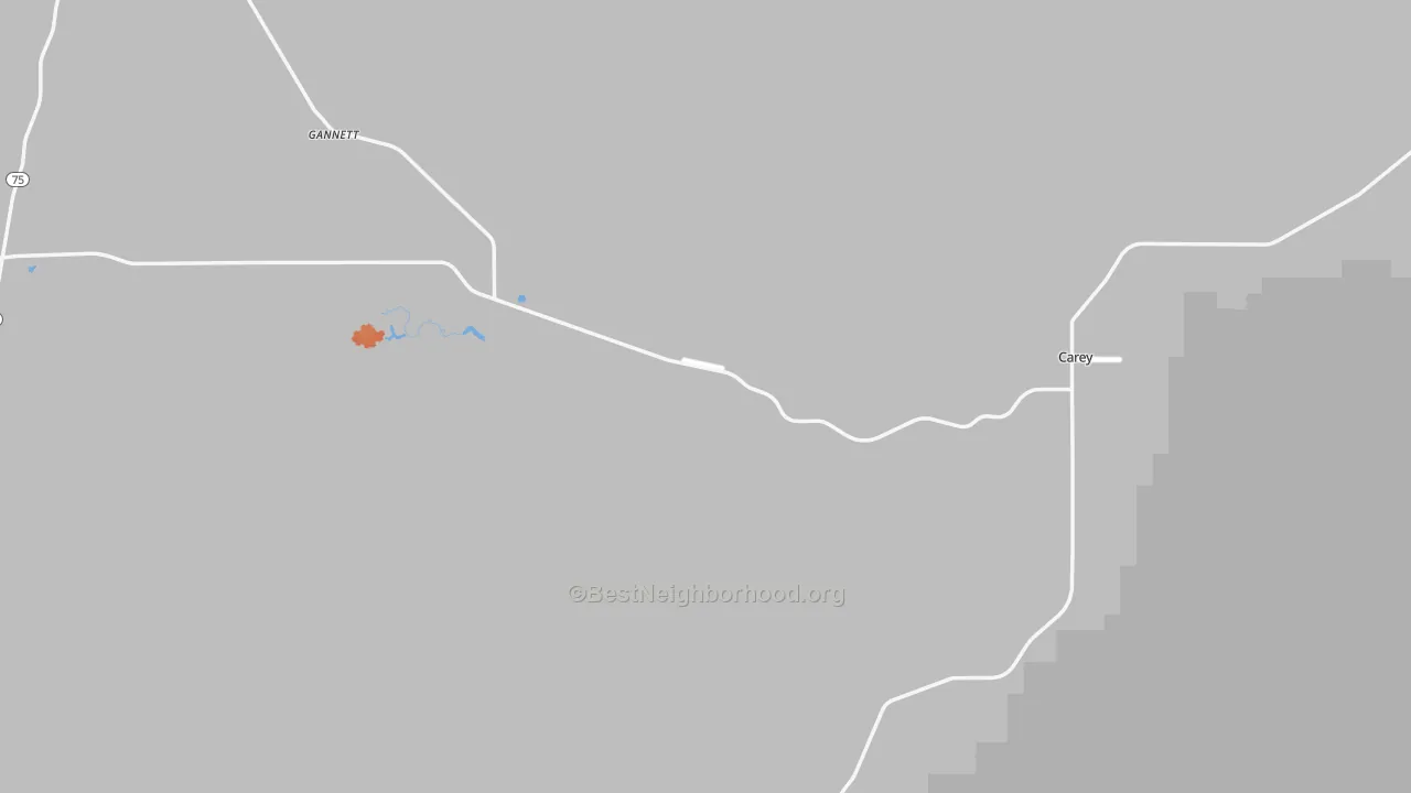 Bike Grade map of 83348, ID