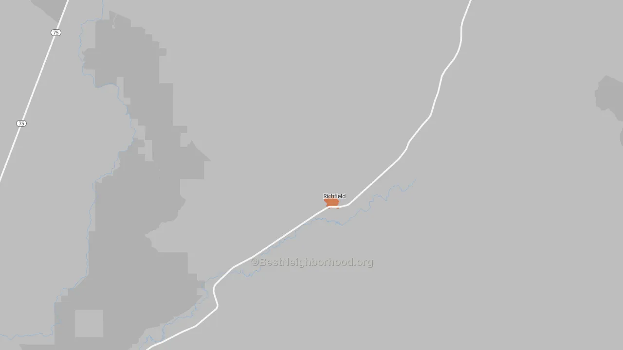Bike Grade map of 83349, ID