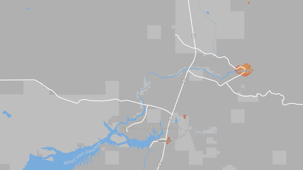 Bike Grade map of 83429, ID