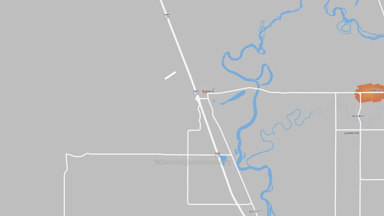 Bike Grade map of 83444, ID