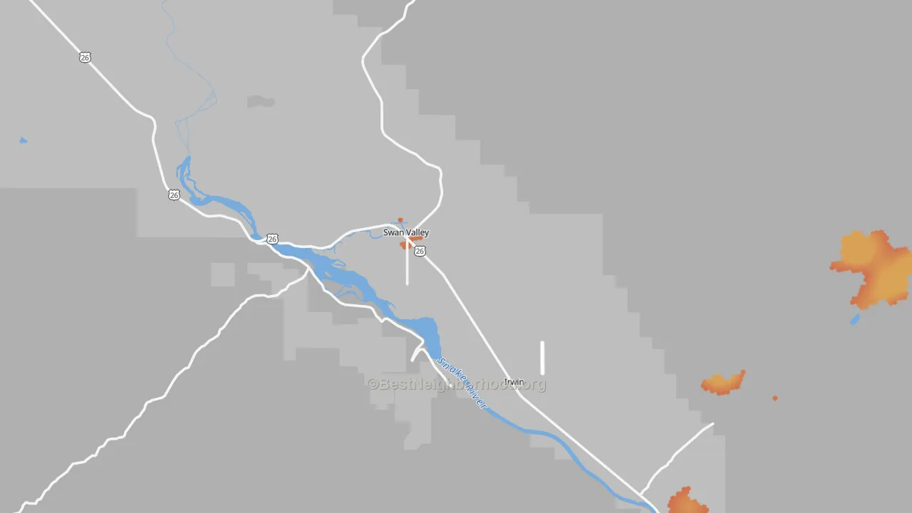 Bike Grade map of 83449, ID