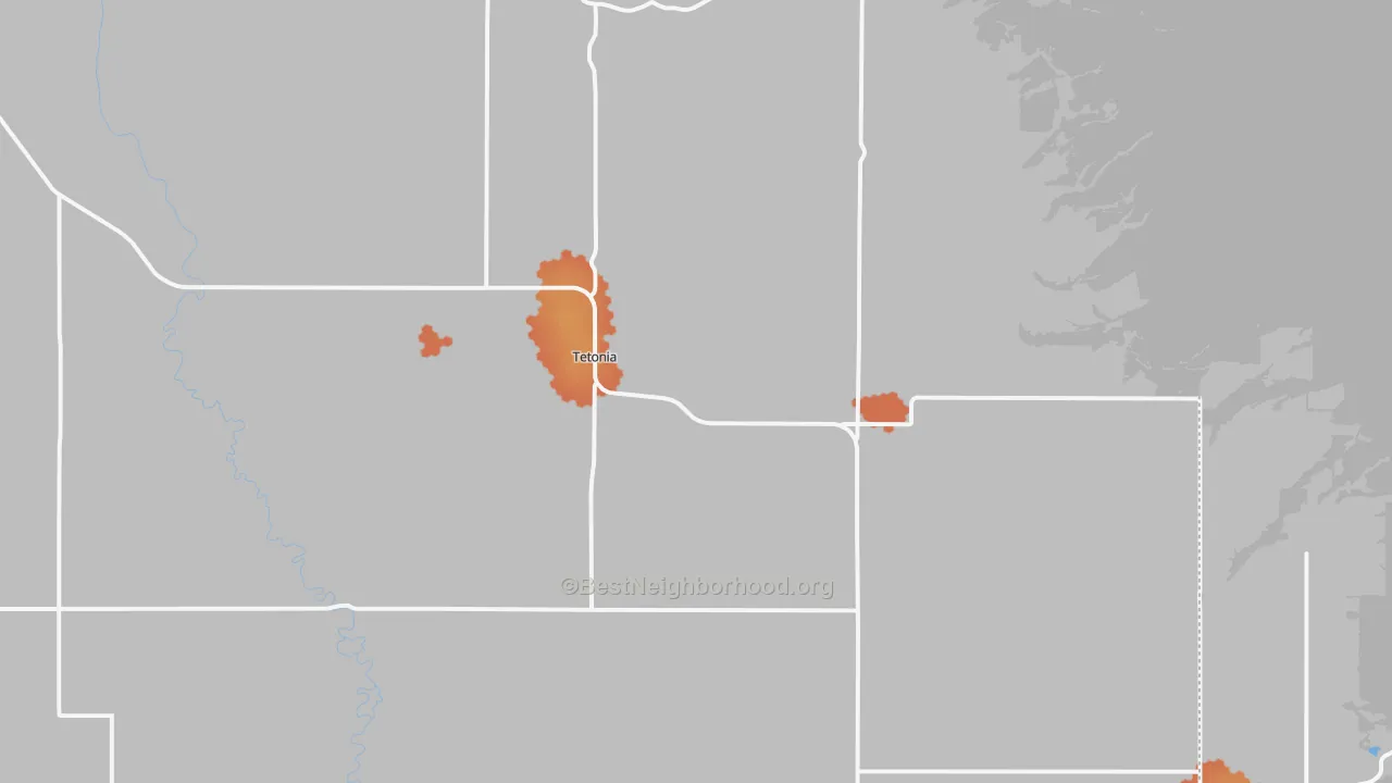 Bike Grade map of 83452, ID