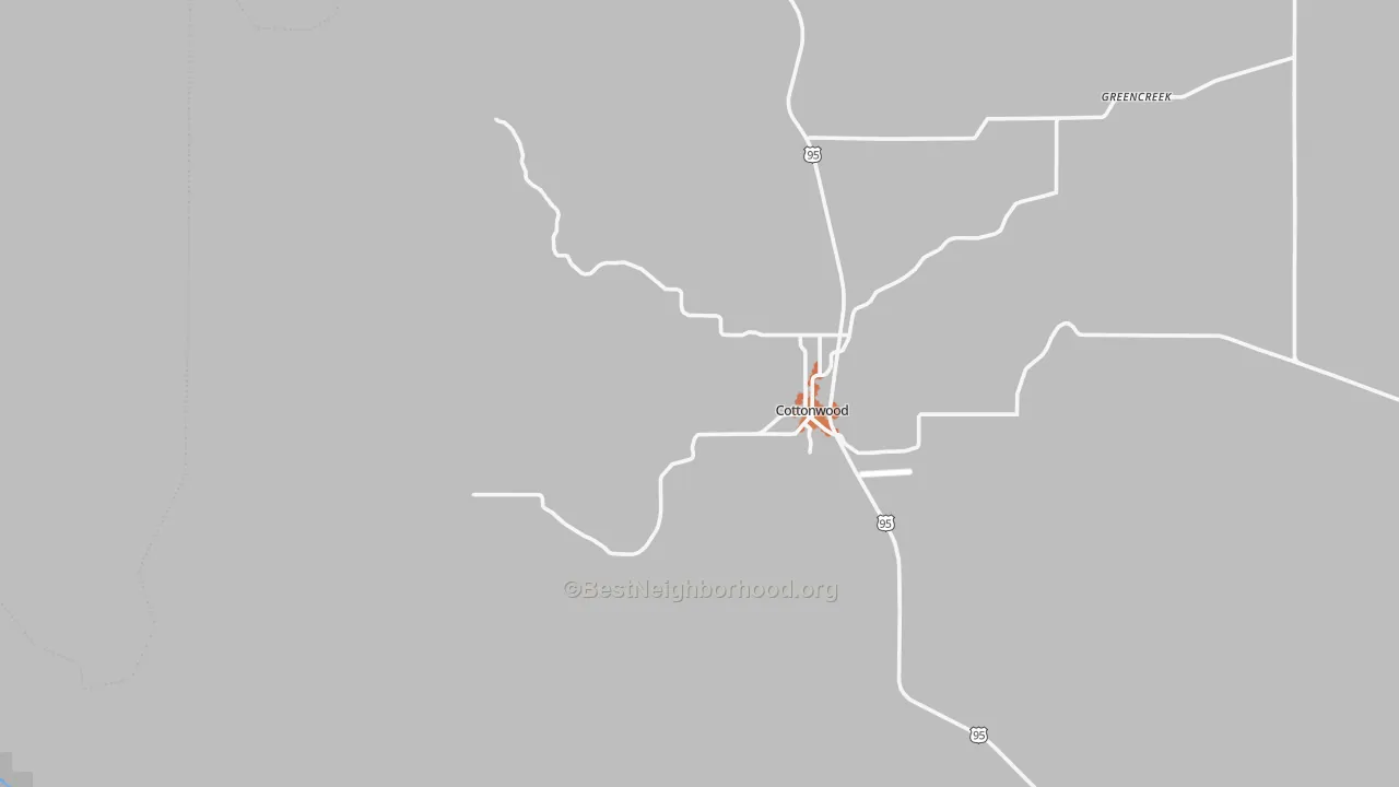 Bike Grade map of 83522, ID