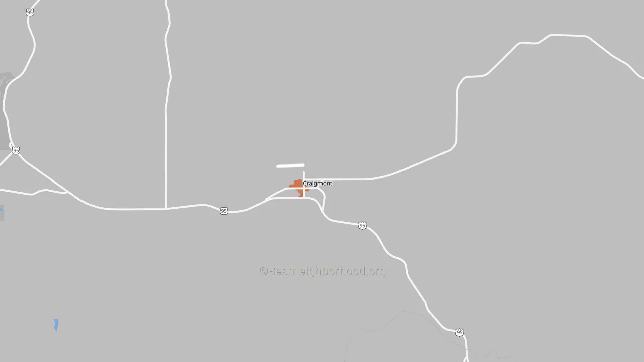 Bike Grade map of 83523, ID