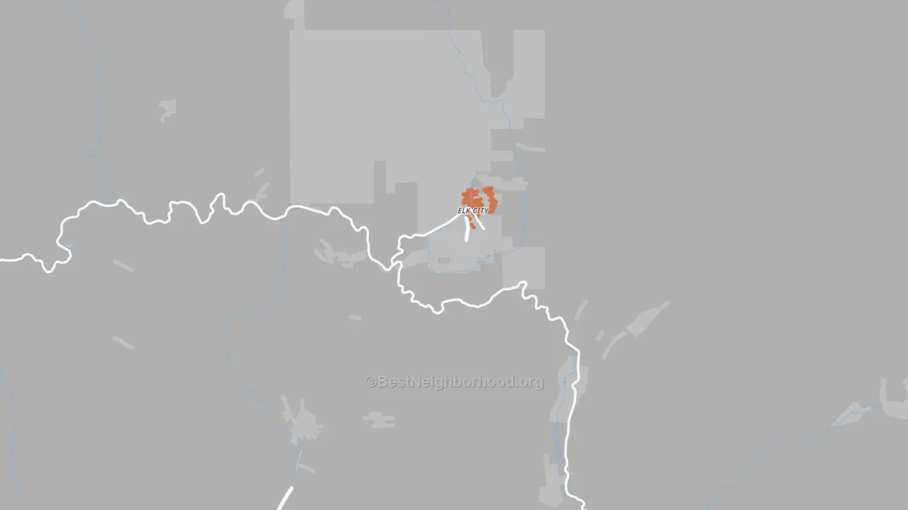 Bike Grade map of 83525, ID