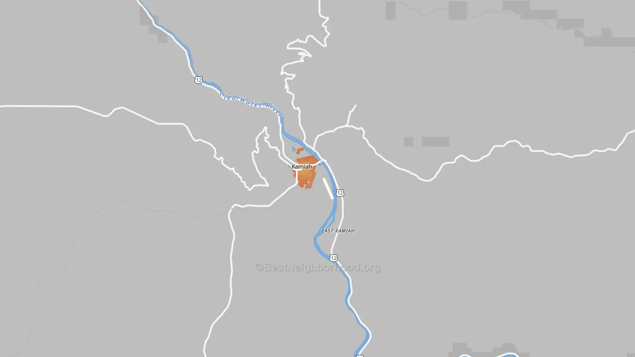 Bike Grade map of 83536, ID