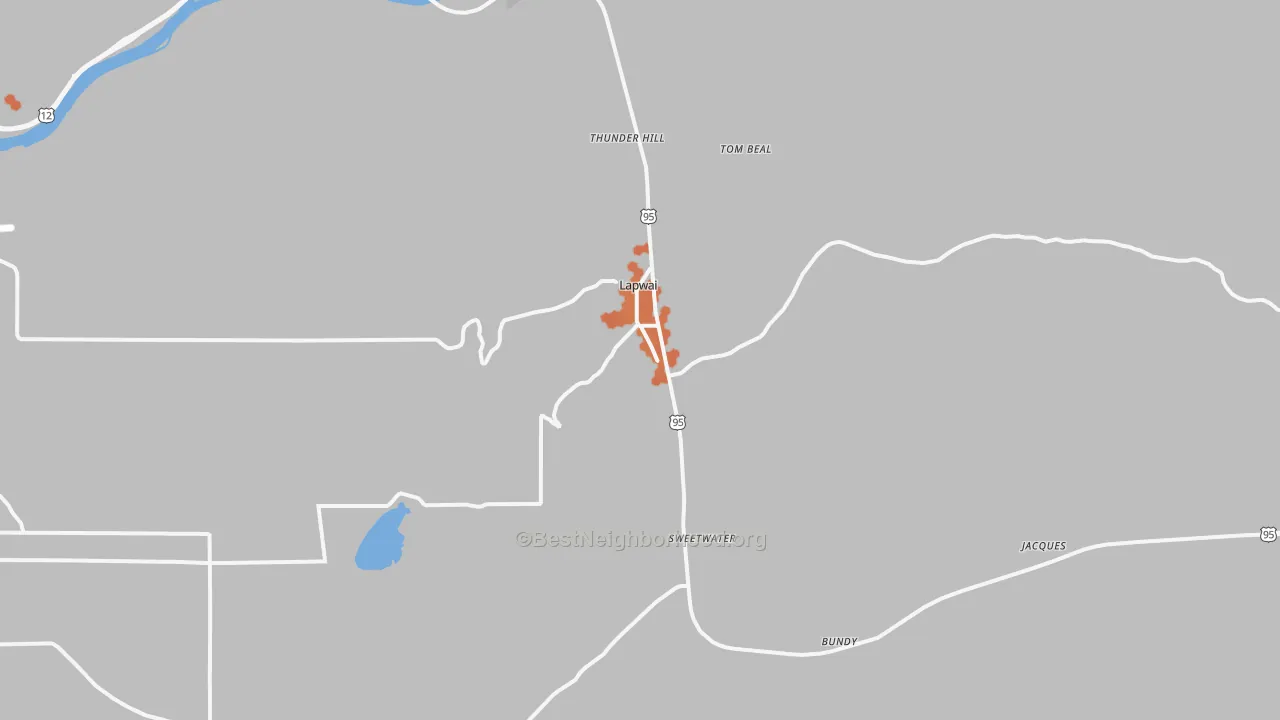 Bike Grade map of 83540, ID
