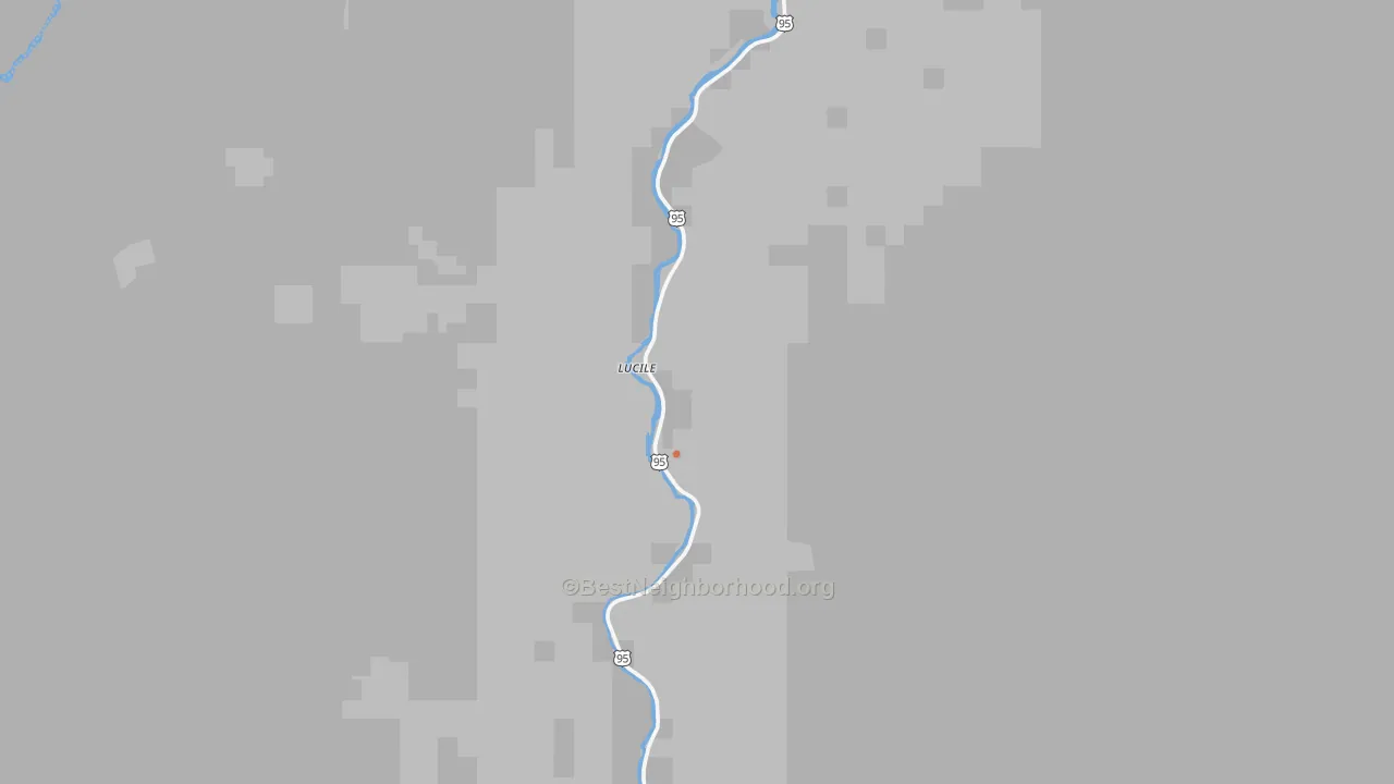 Bike Grade map of 83542, ID