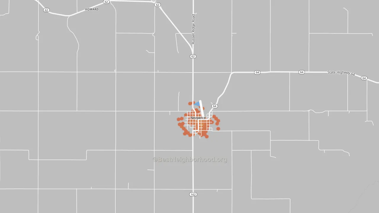 Bike Grade map of 83543, ID