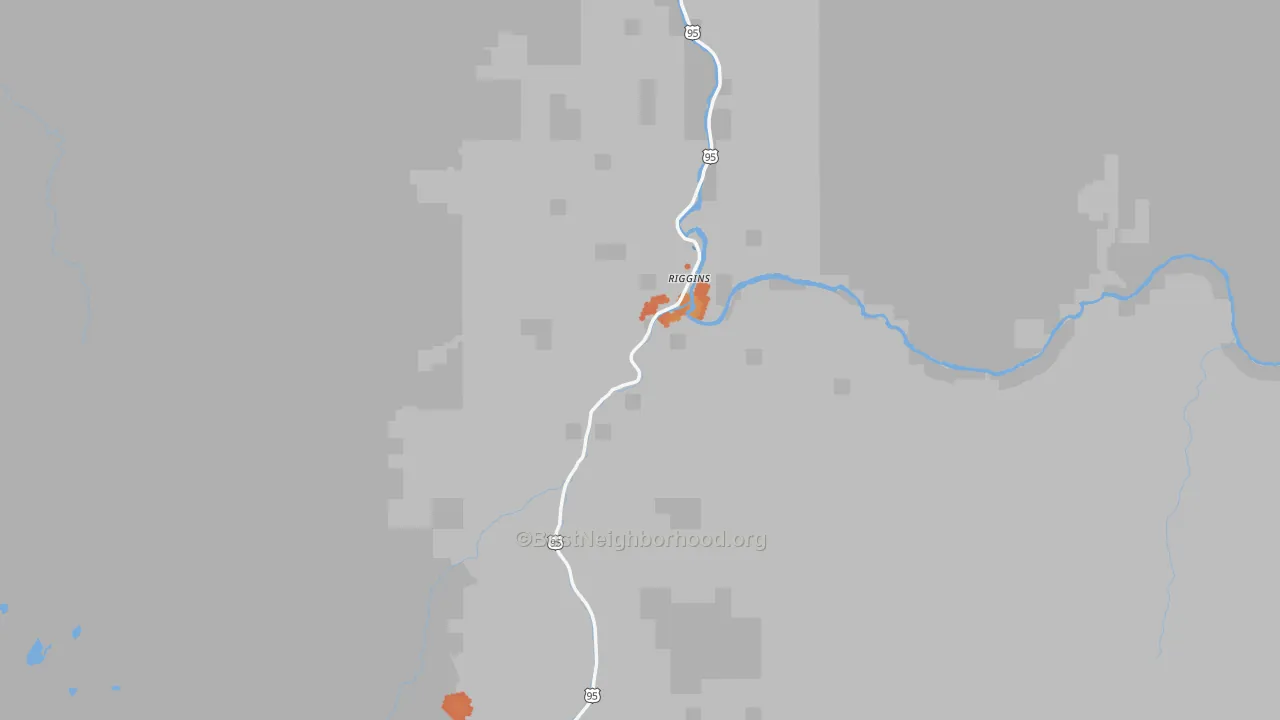 Bike Grade map of 83549, ID