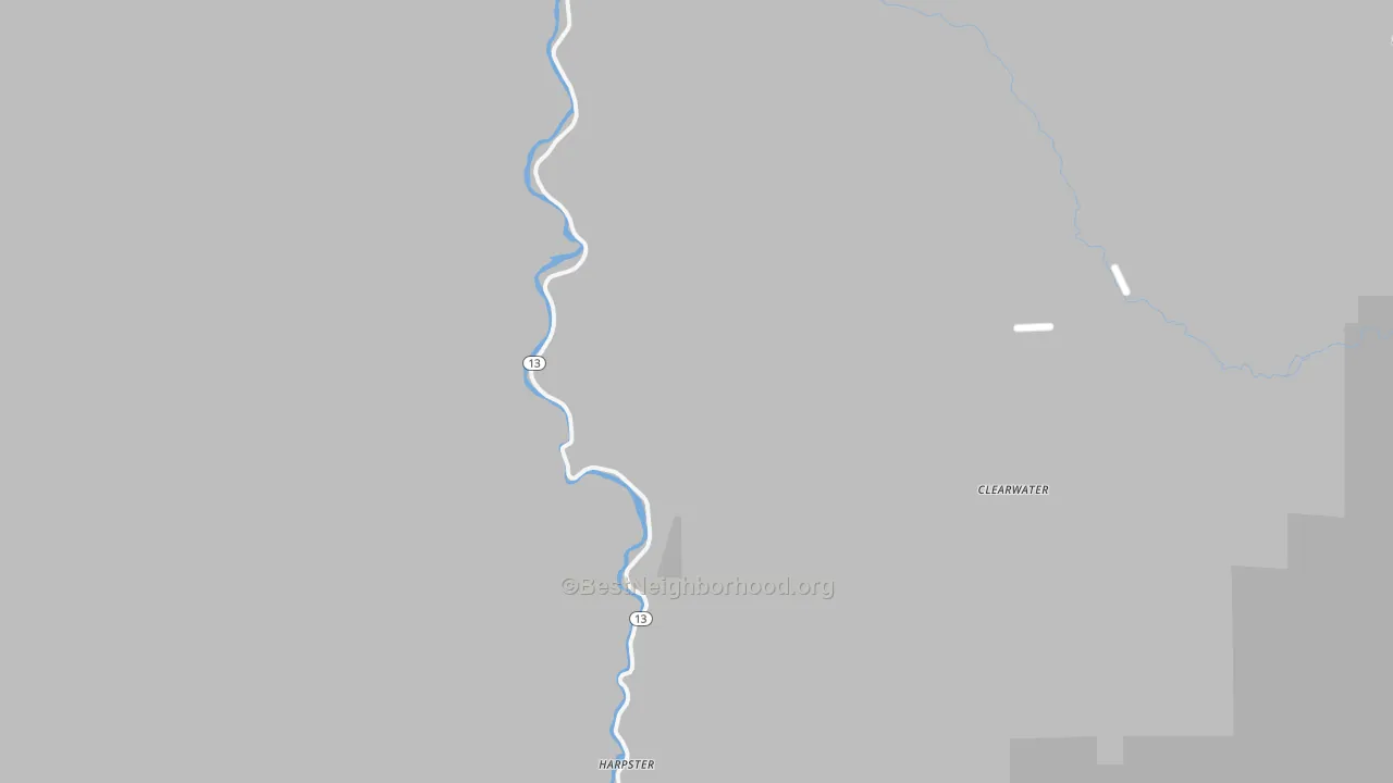 Bike Grade map of 83552, ID