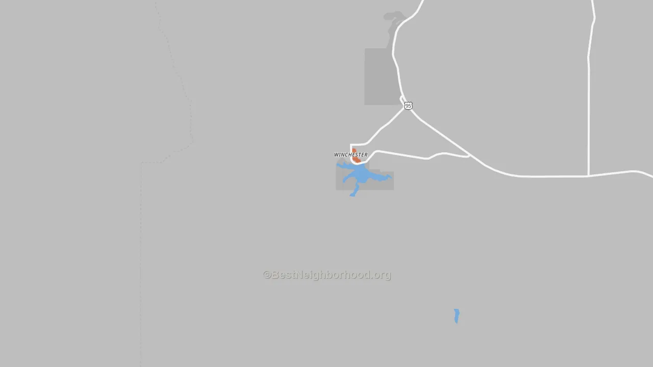 Bike Grade map of 83555, ID