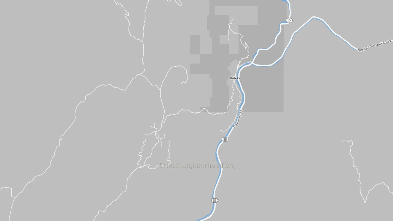 Bike Grade map of 83602, ID