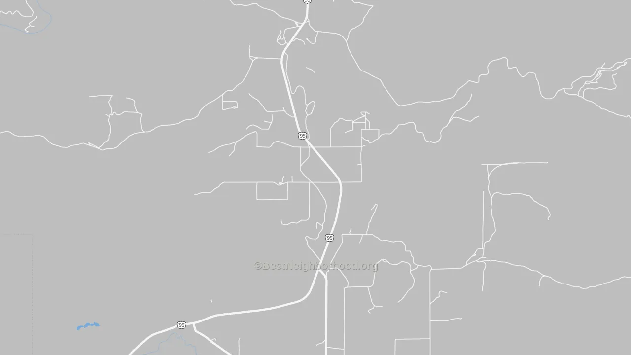 Bike Grade map of 83643, ID
