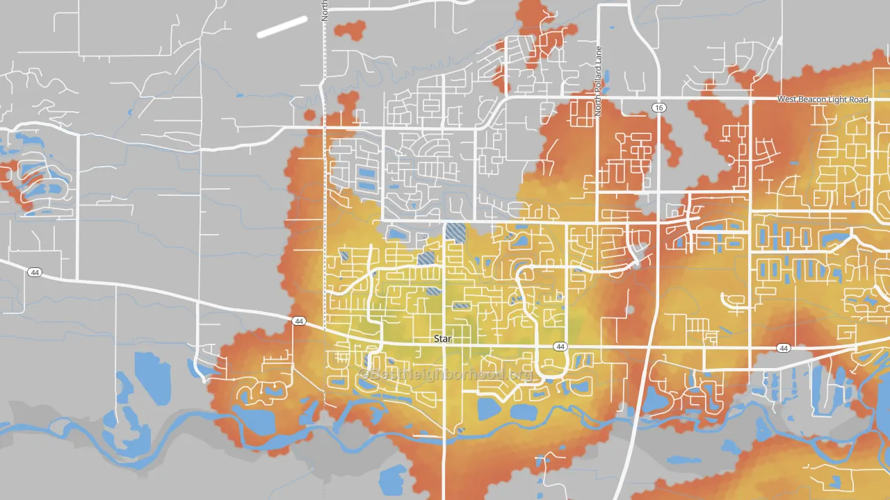 Bike Grade map of 83669, ID