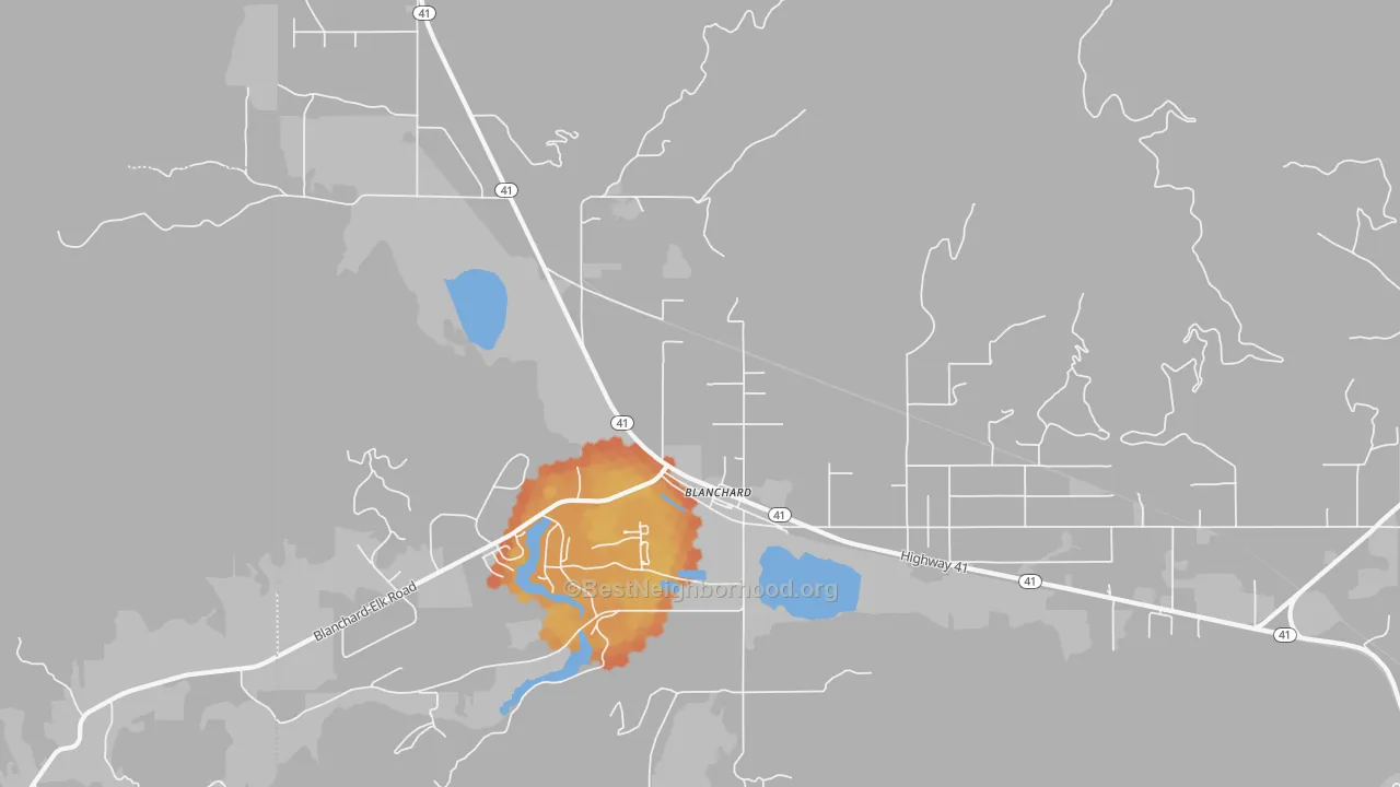 Bike Grade map of 83804, ID